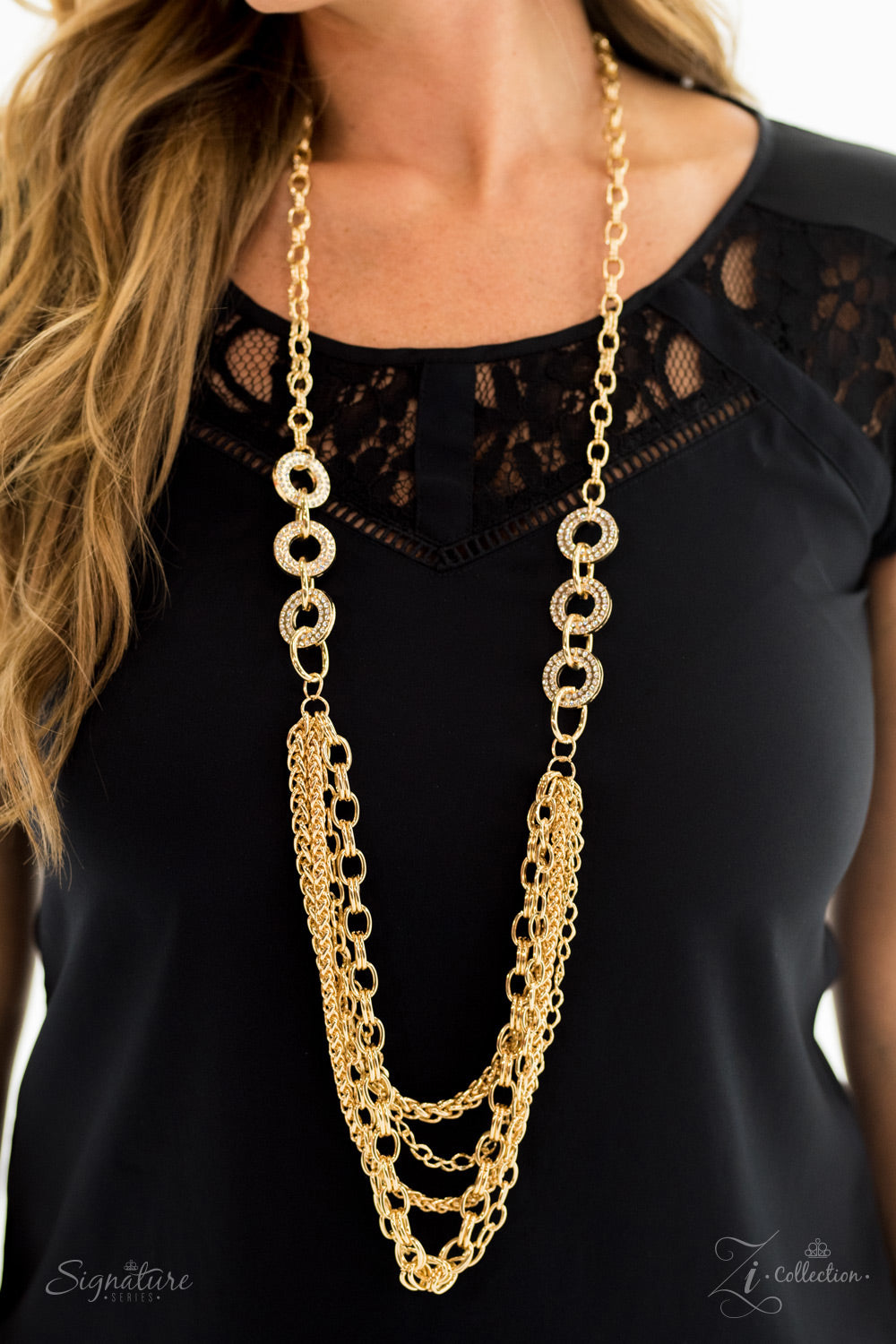 dress the part gold paparazzi Paparazzi Jewelry Dress The Part Bracelet Rose Gold Chain Rhinestones