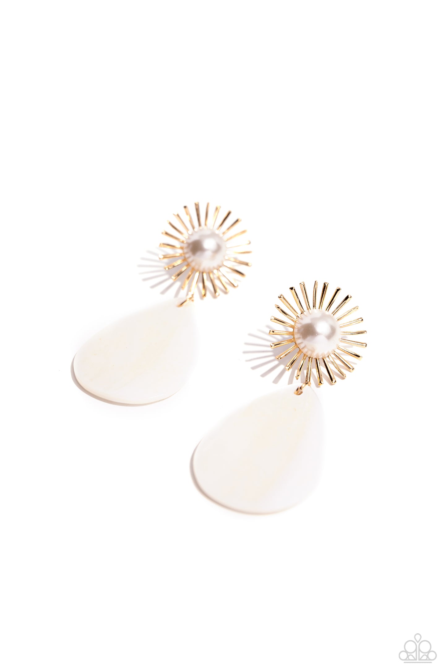 Sunburst Sophistication Gold Post Earring - Paparazzi Accessories