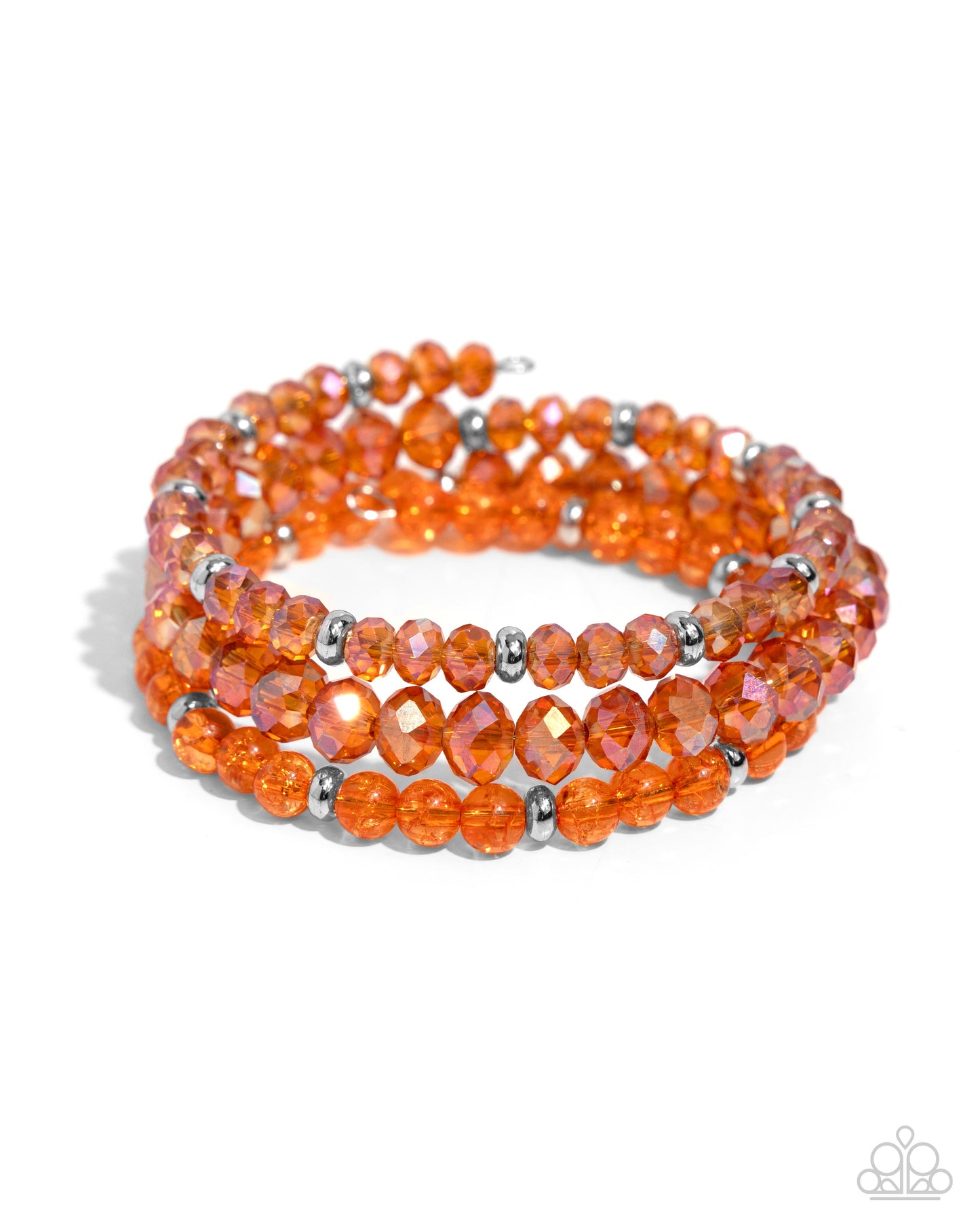 Cultured Cause Orange Coil Bracelet - Paparazzi Accessories