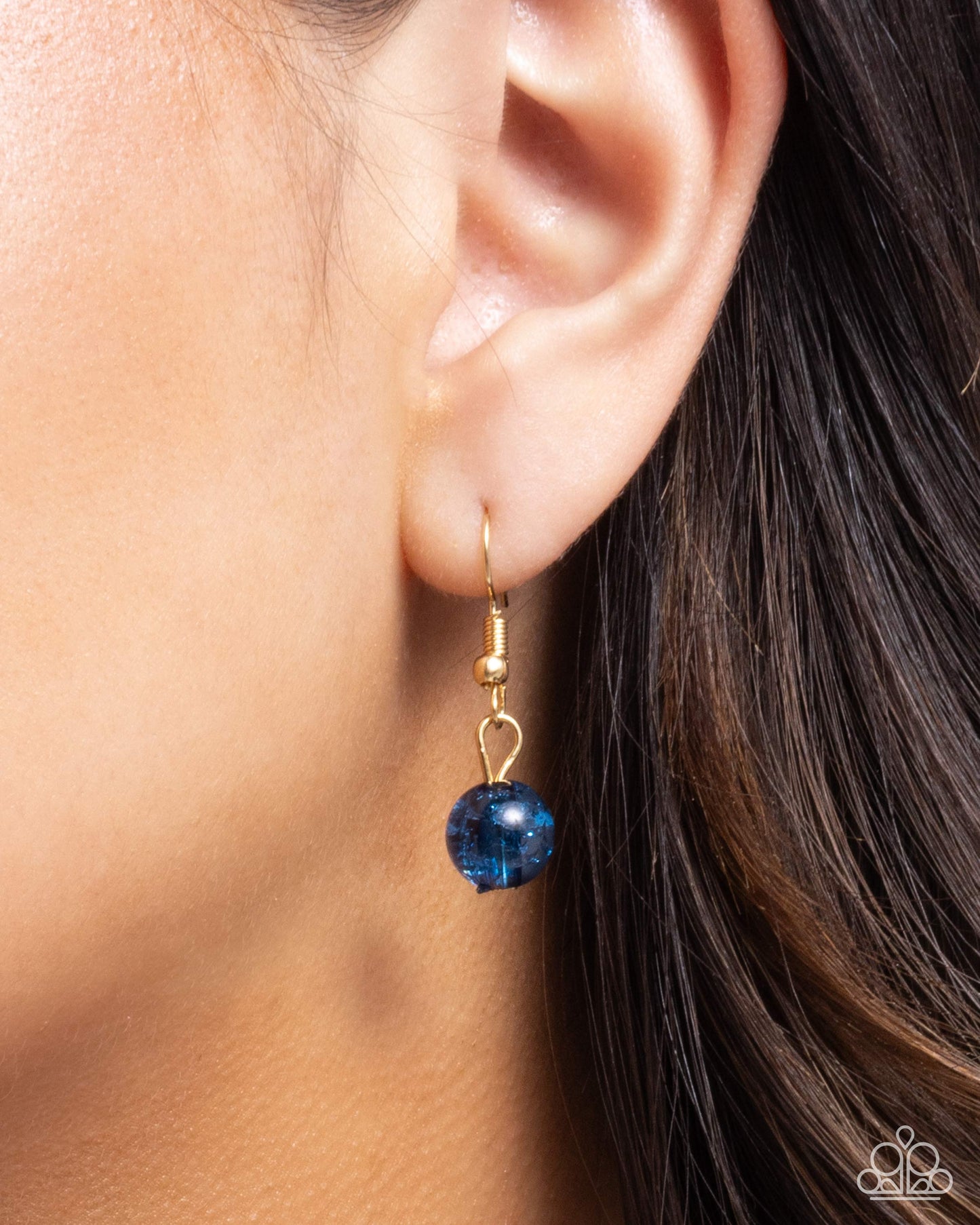 Crackling Chic Blue Necklace - Paparazzi Accessories