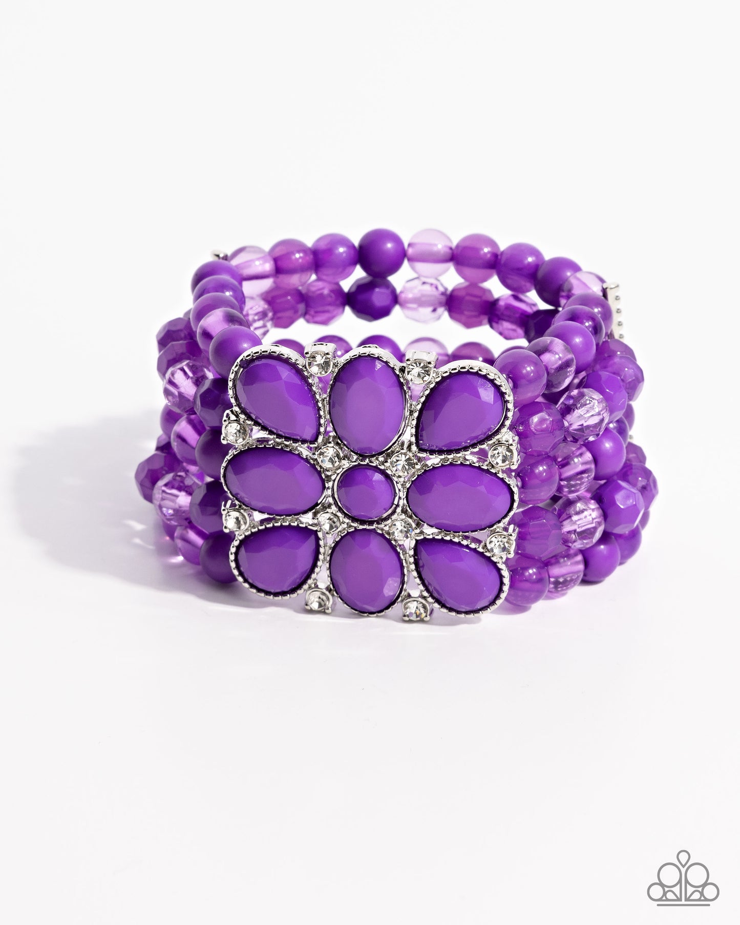 Everything is New Purple Stretch Bracelet - Paparazzi Accessories