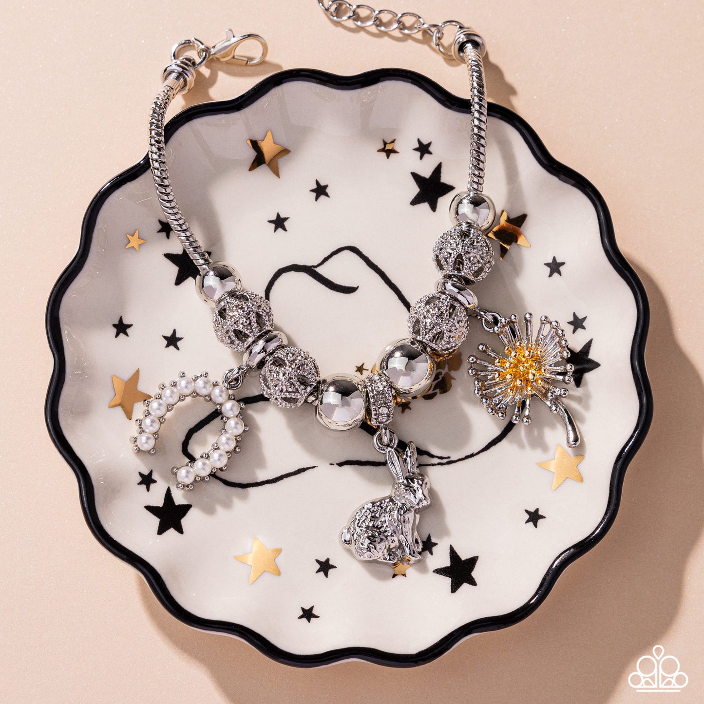 Graceful Godsend White Clasp Bracelet (February 2025 LOP) - Paparazzi Accessories