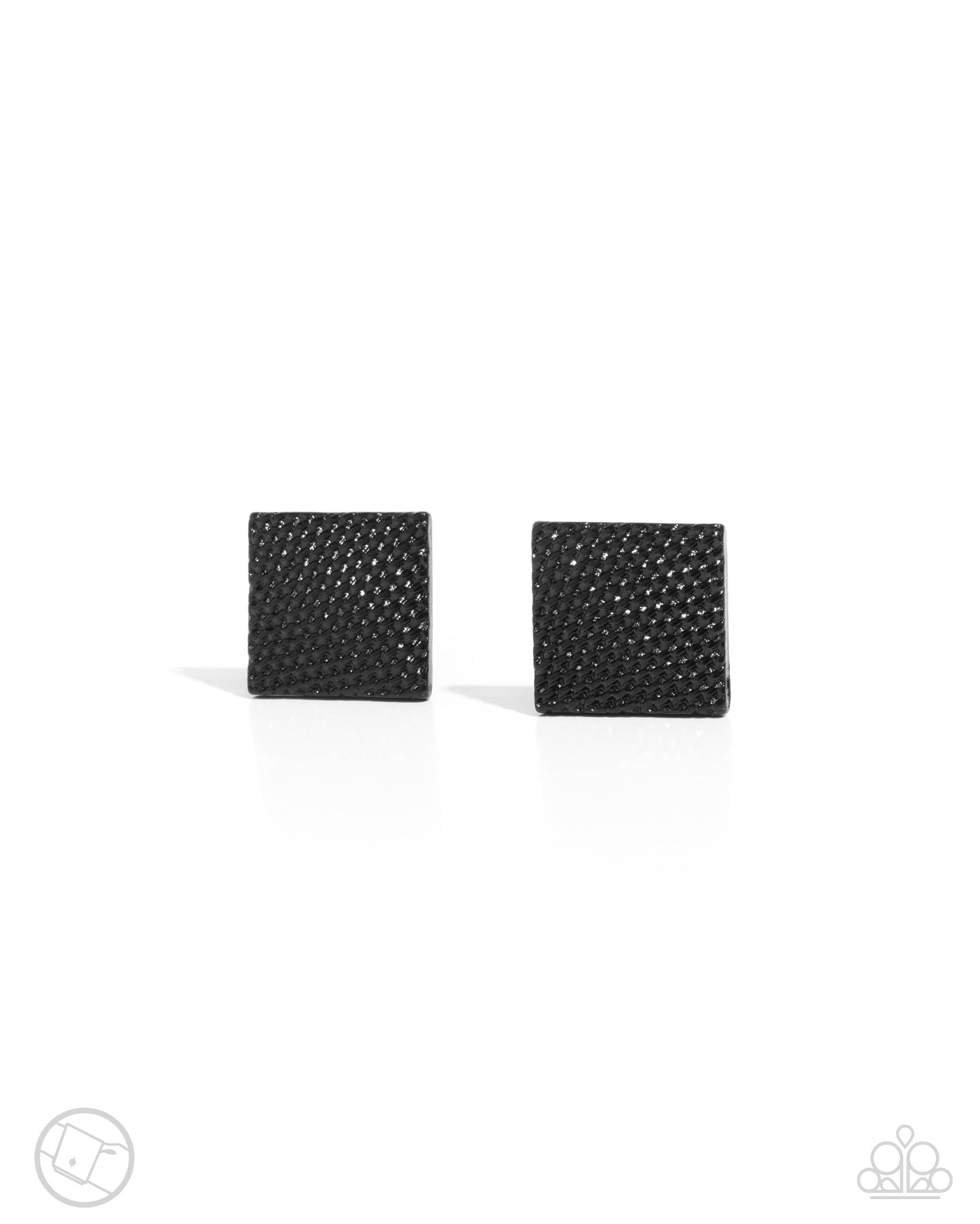 Shimmery Strength Black Cuff Links - Paparazzi Accessories