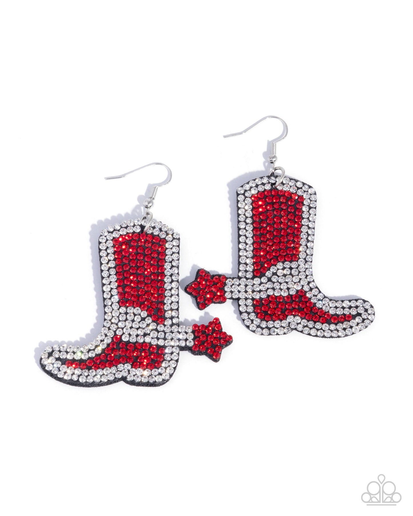 Benevolent Boot Red Earring - Paparazzi Accessories