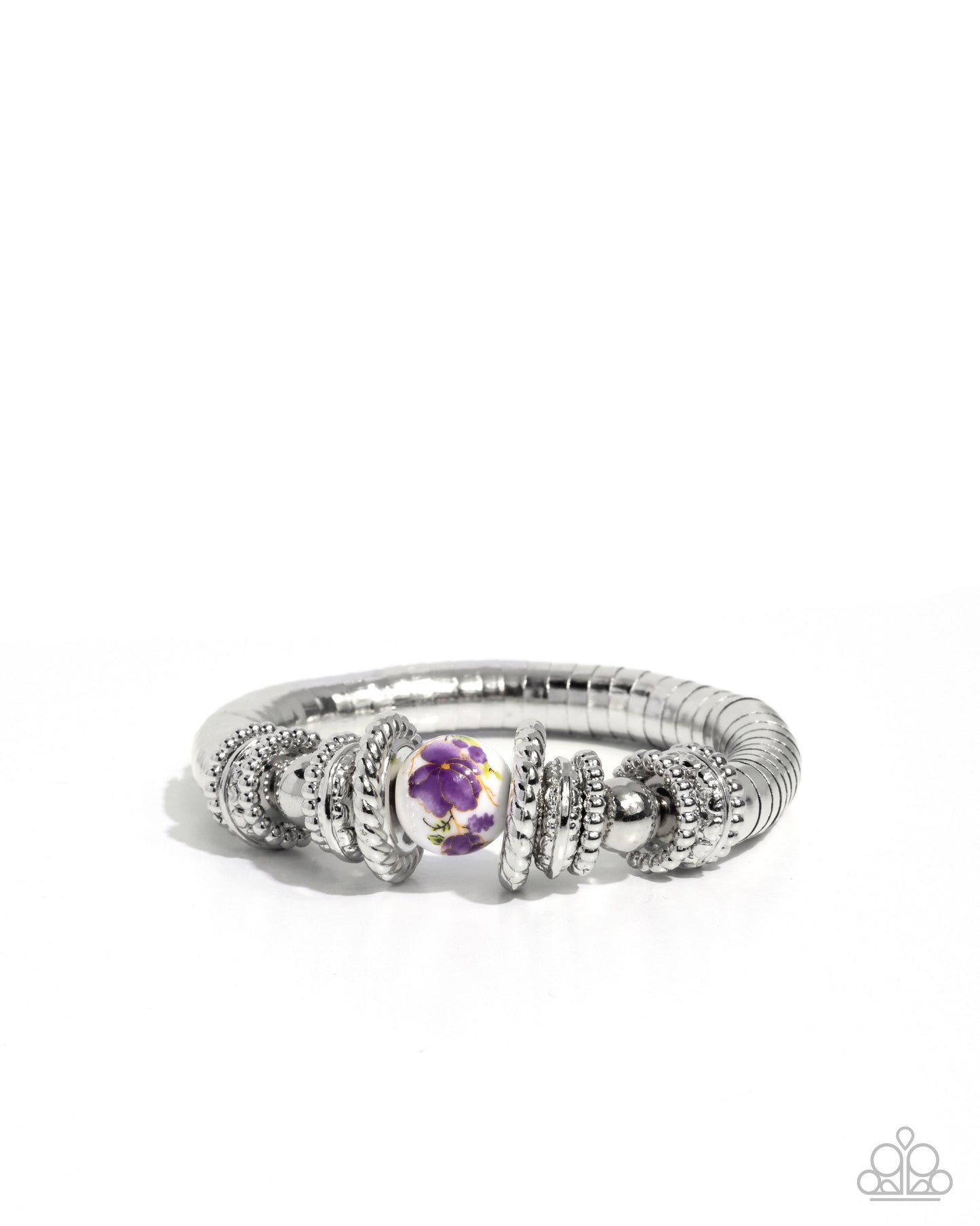 Ceramic Combo Purple Stretch Bracelet - Paparazzi Accessories