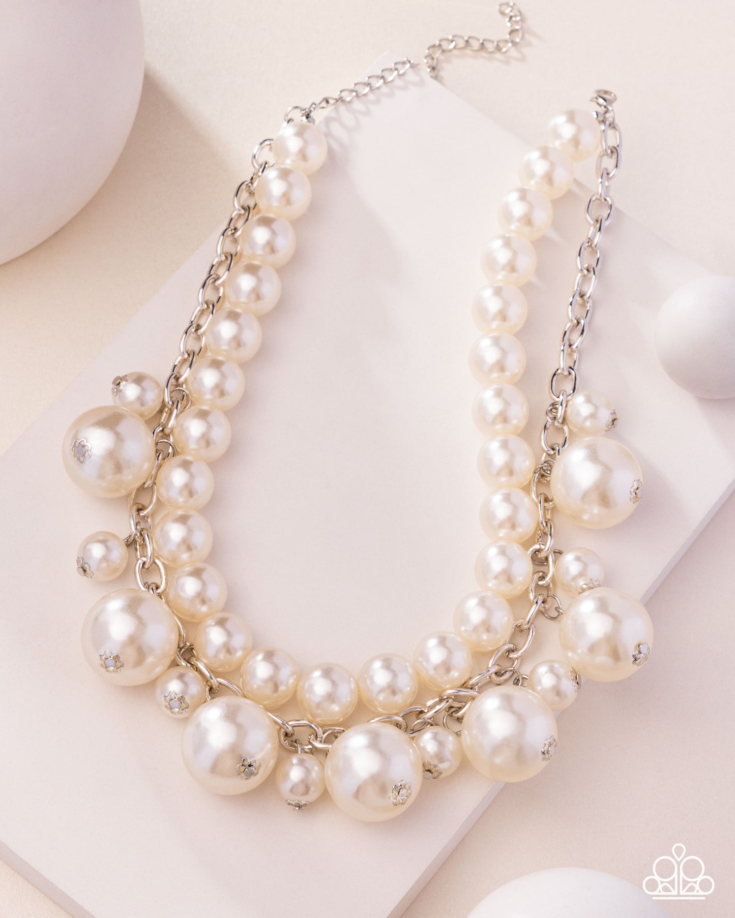 Sophisticated to the Max White Pearl Necklace - Paparazzi Accessories