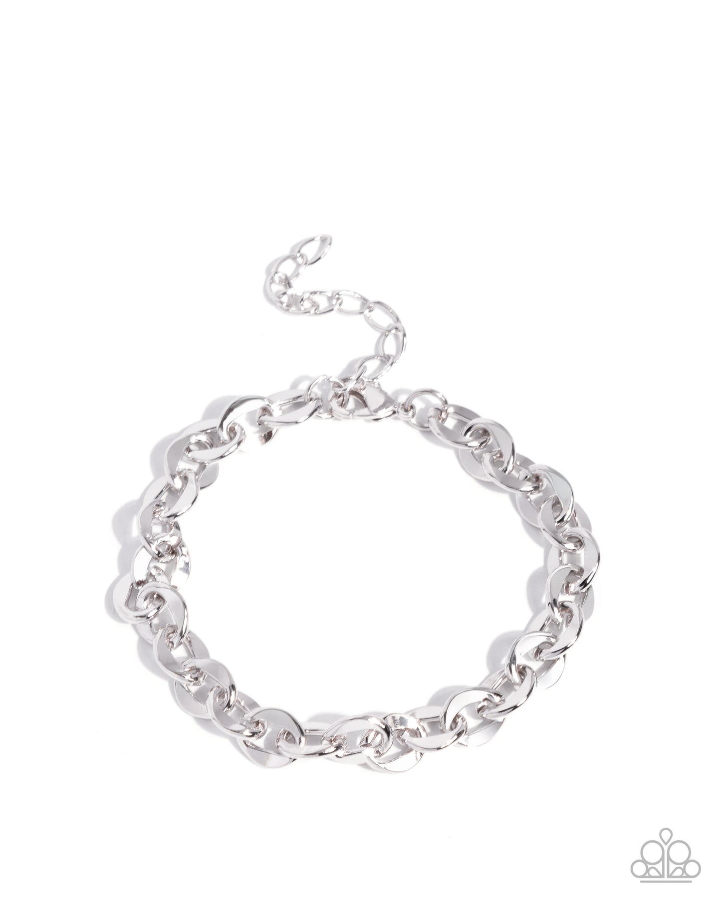 Chain Bracelet (Charms) Rhodium-Plated - Paparazzi Accessories