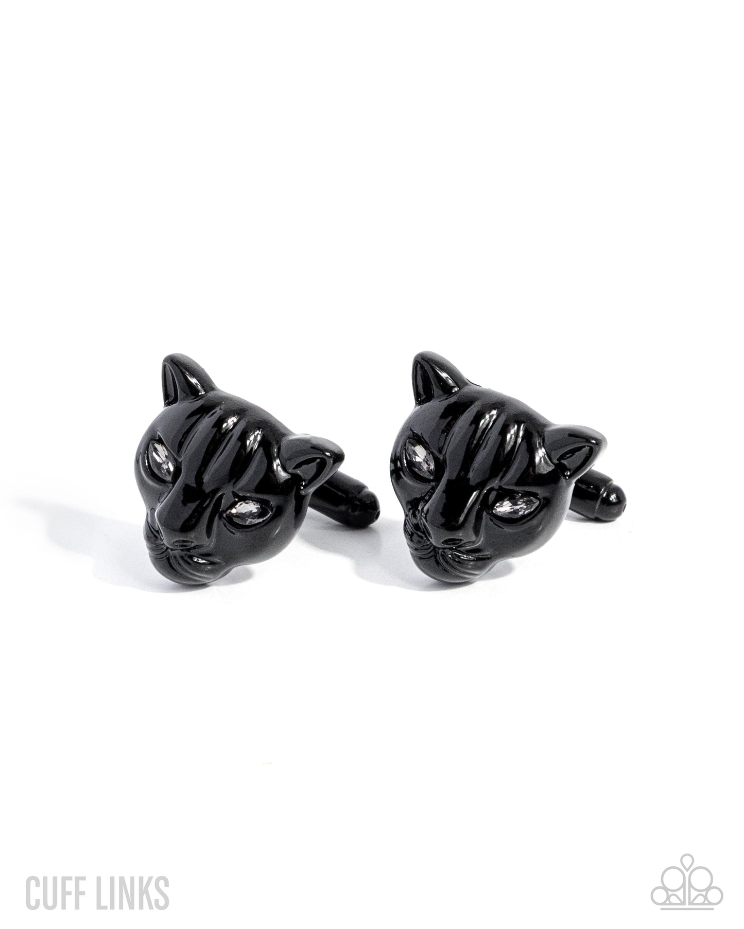 Fierce Focus Black Panther Cuff Links - Paparazzi Accessories