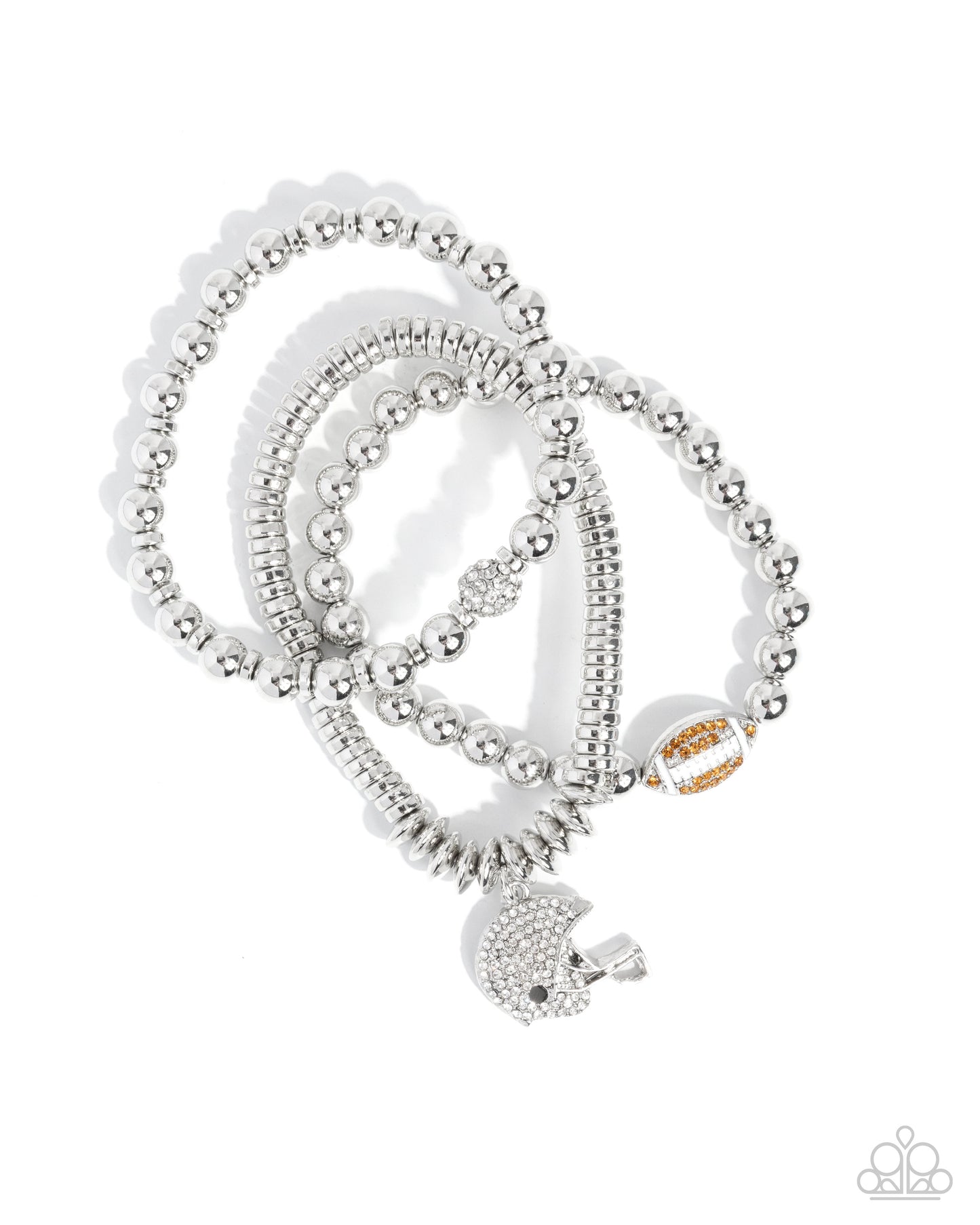 Football Flavor Brown Stretch Bracelet