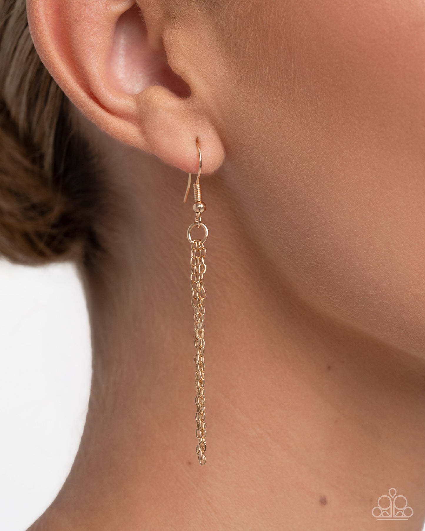 Turkey Tale Gold Necklace & Earring Set - Paparazzi Accessories