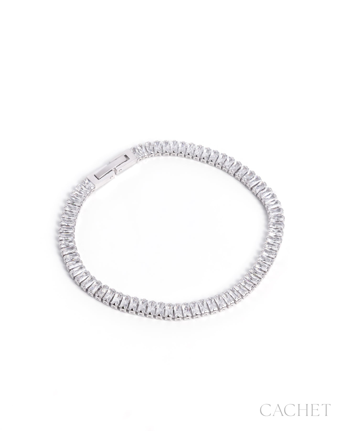 Clarity Rhodium-Plated Bracelet - Cachet by Paparazzi