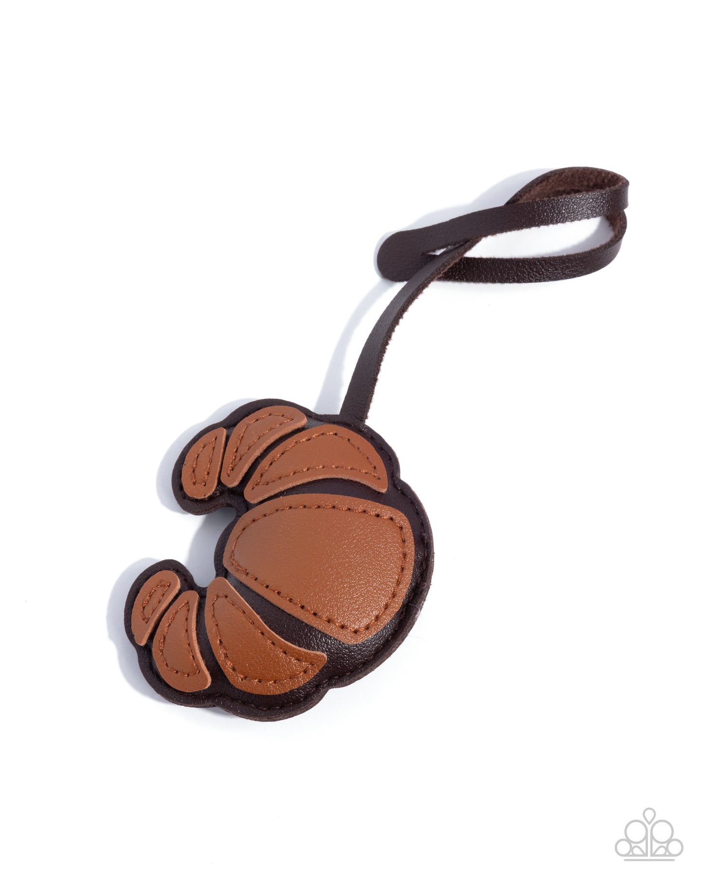 Croissant Commodity Brown Bag Charm - Paparazzi Accessories