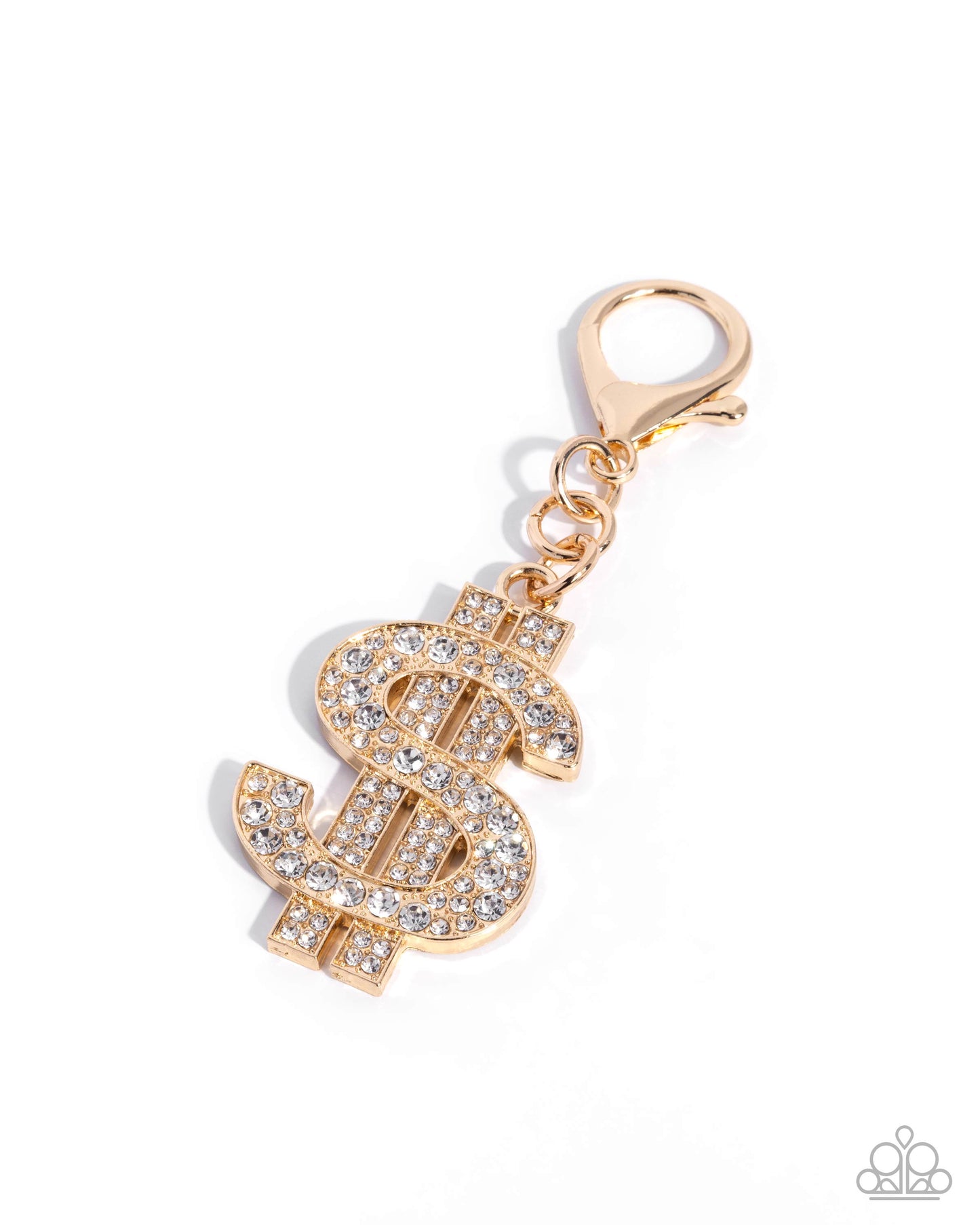 Wealthy Patron Gold Bag Charm - Paparazzi Accessories