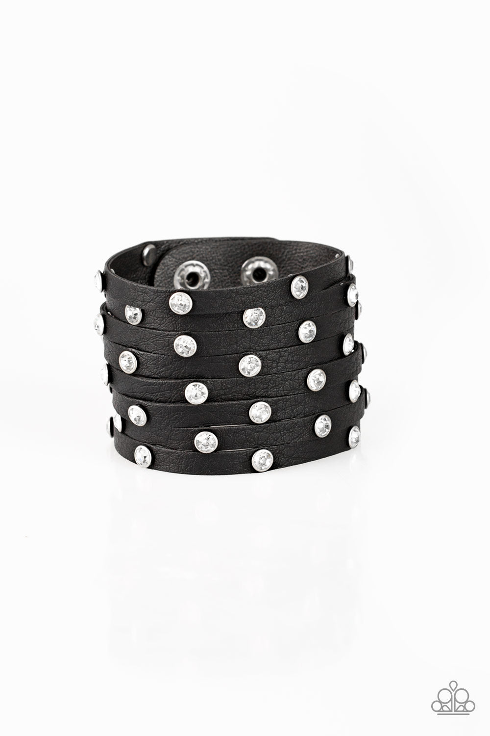 Sass Squad Black Wrap Bracelet - Paparazzi Accessories