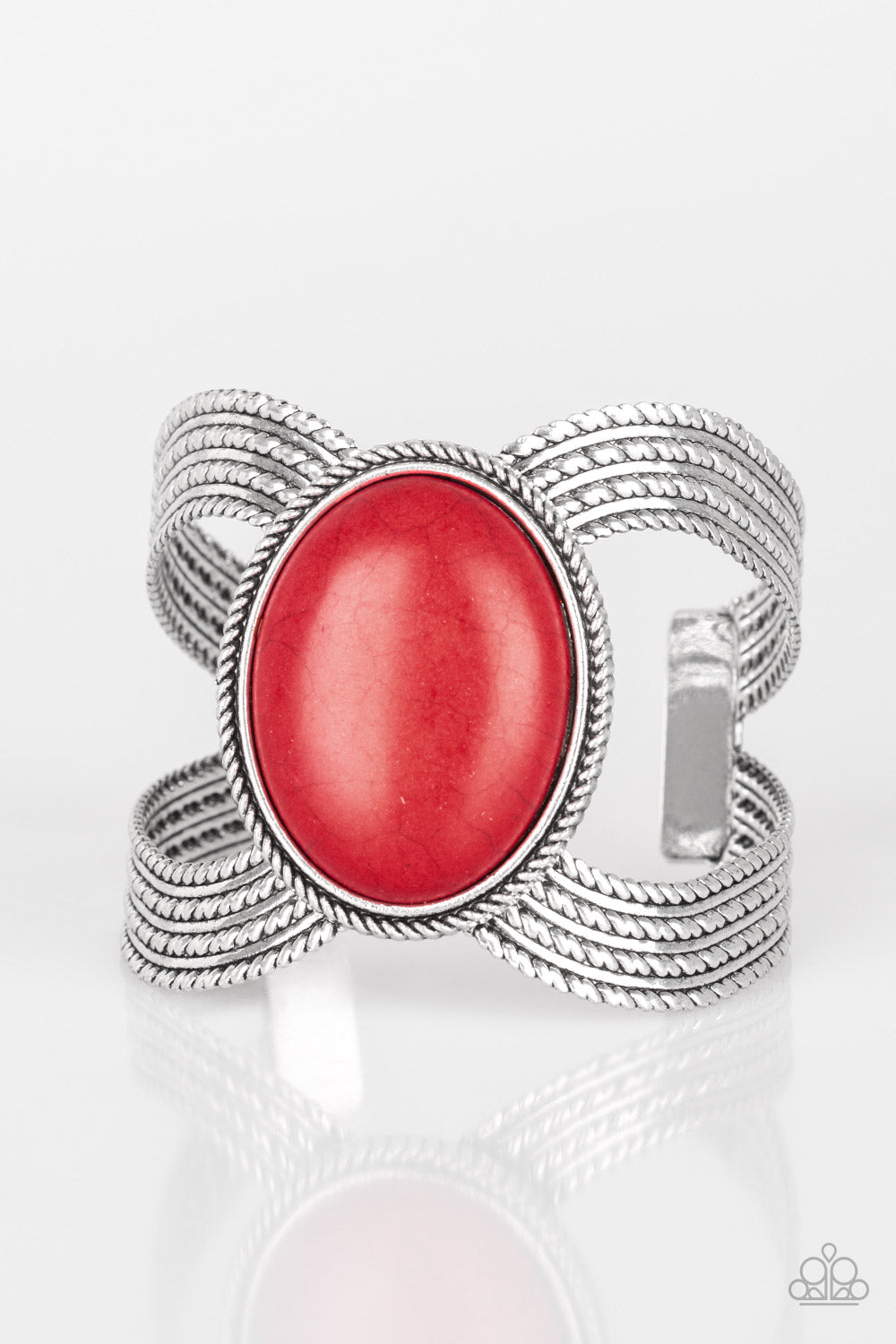 Coyote Couture Red Cuff Bracelet - Paparazzi Accessories