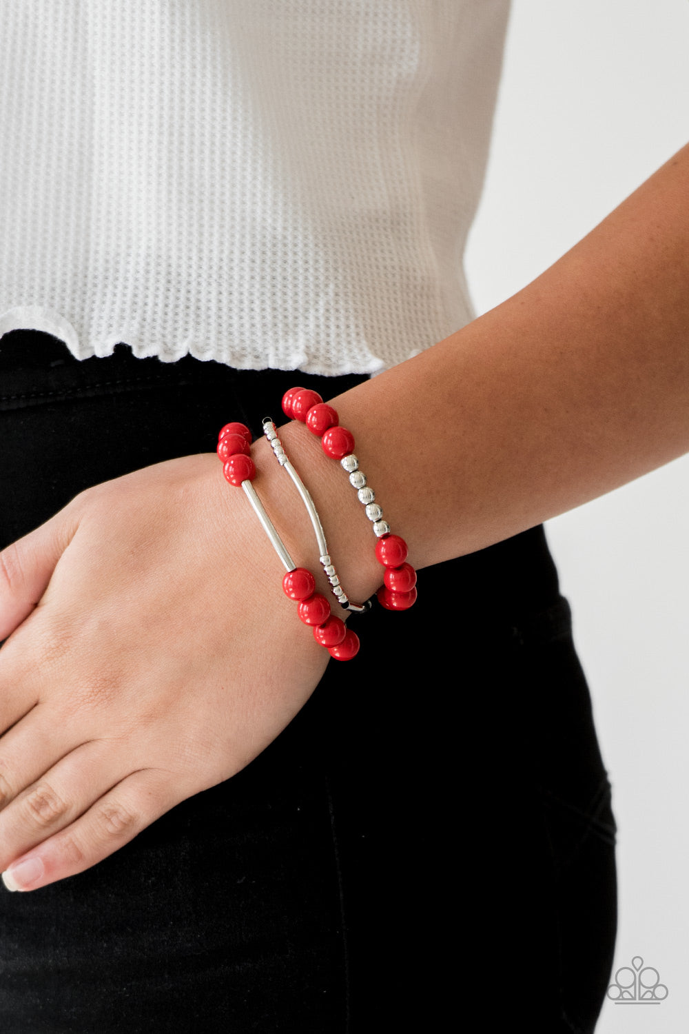 New Adventures Red Bracelet - Paparazzi Accessories