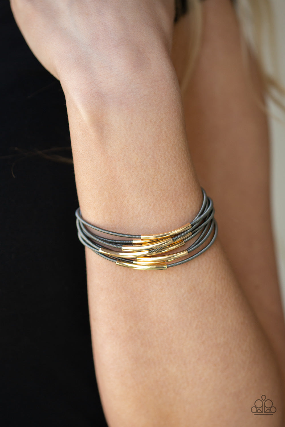 Stretch Your Boundaries Black Bracelet - Paparazzi Accessories