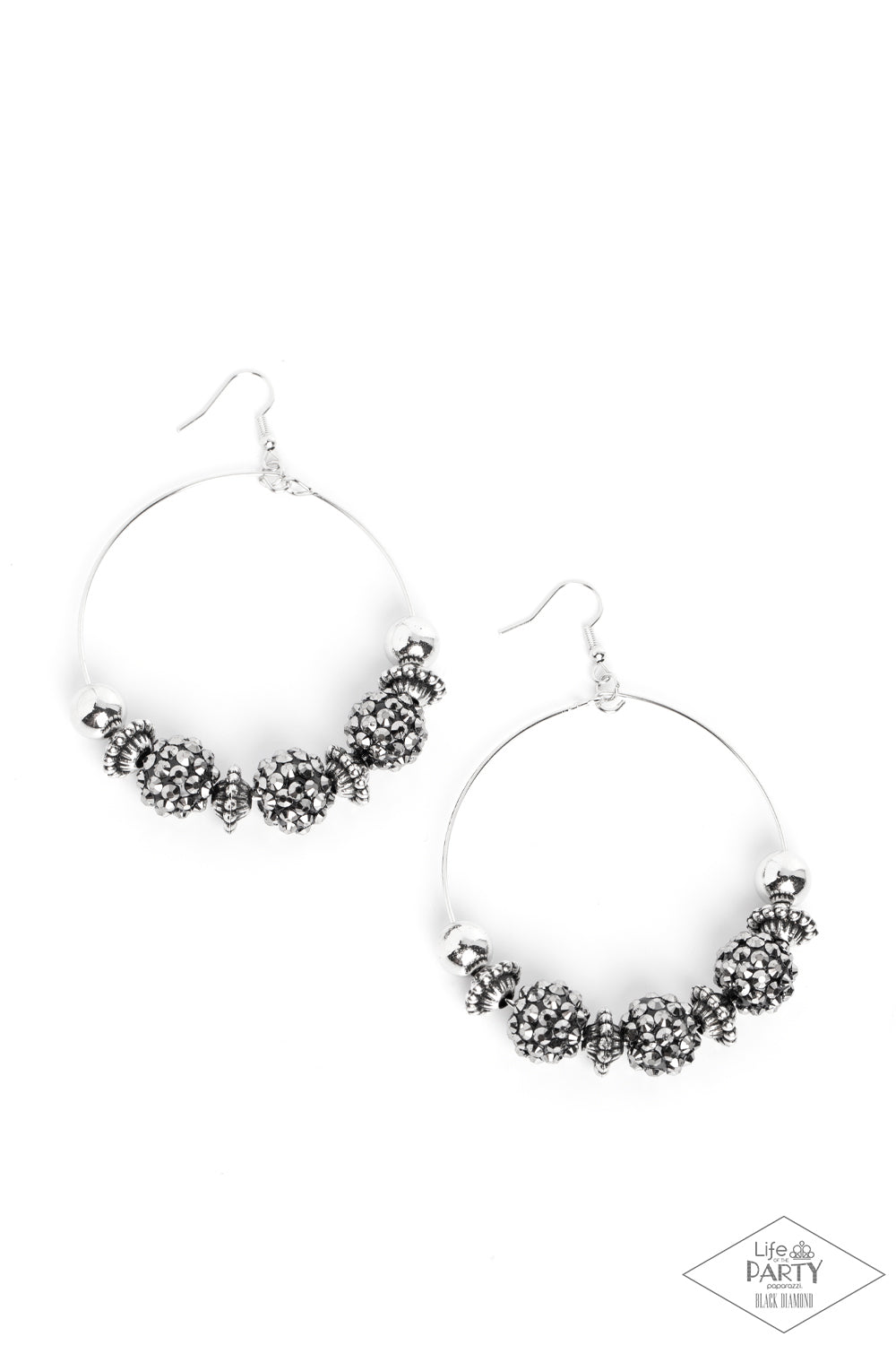 I Can Take a Compliment Silver Earring - Paparazzi Accessories