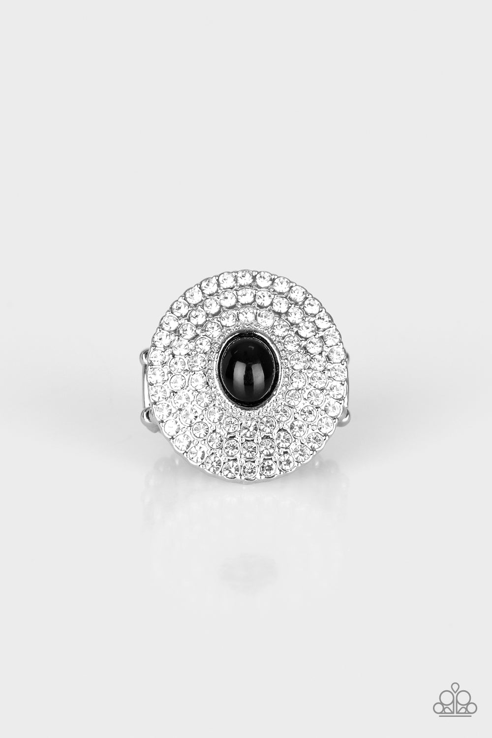 Royal Ranking Black Ring - Paparazzi Accessories