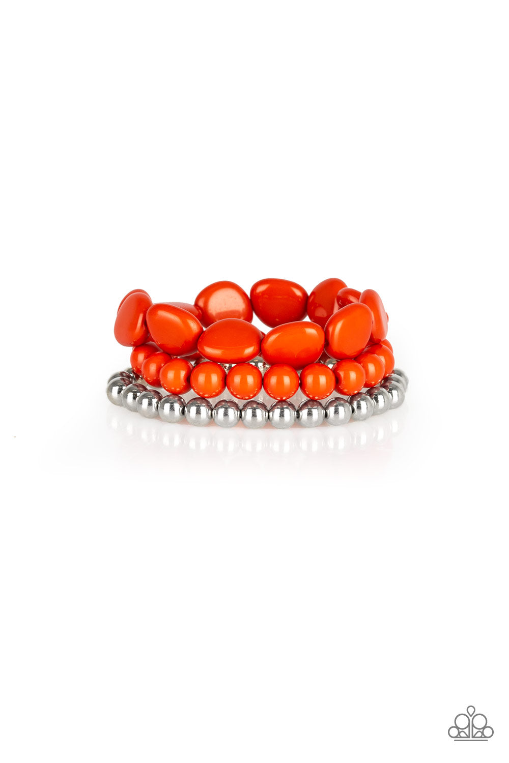 Color Venture Orange Bracelet - Paparazzi Accessories