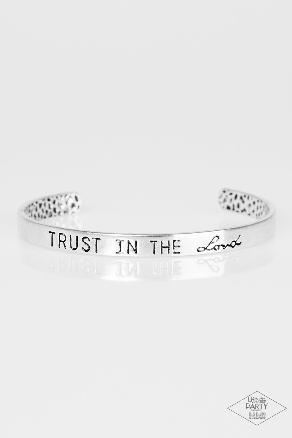 I Put My Trust In You Silver Cuff Bracelet - Paparazzi Accessories