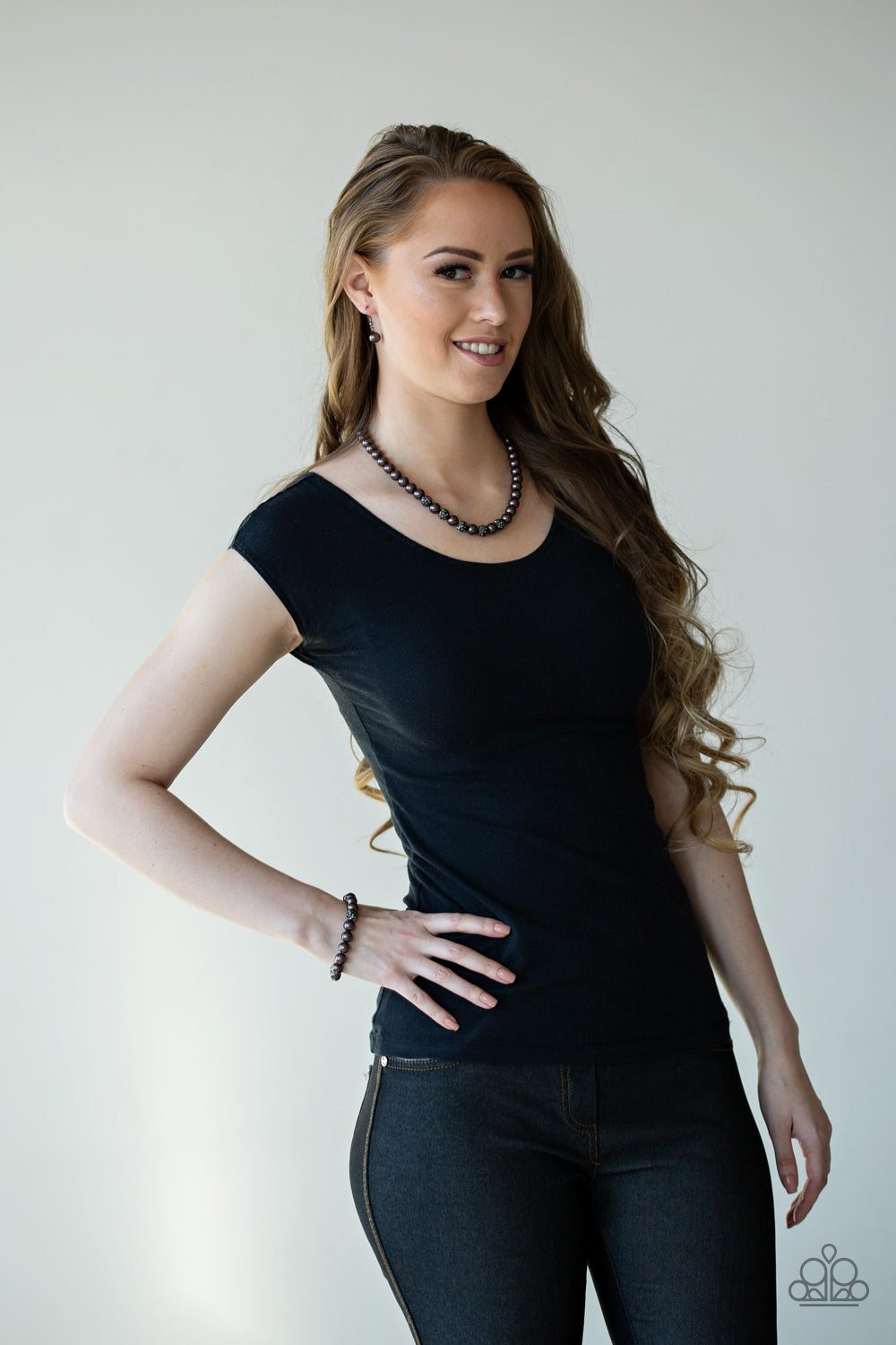 POSHing Your Luck Black Bracelet - Paparazzi Accessories - jazzy-jewels-gems