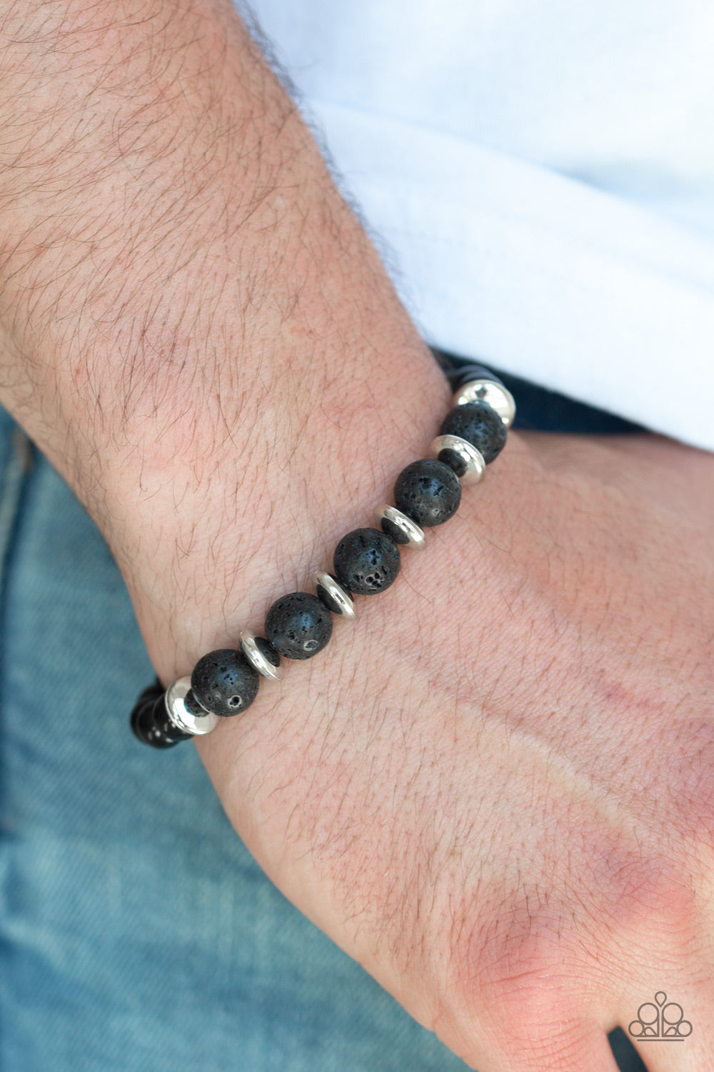 Truth Silver Urban Bead Bracelet - Paparazzi Accessories