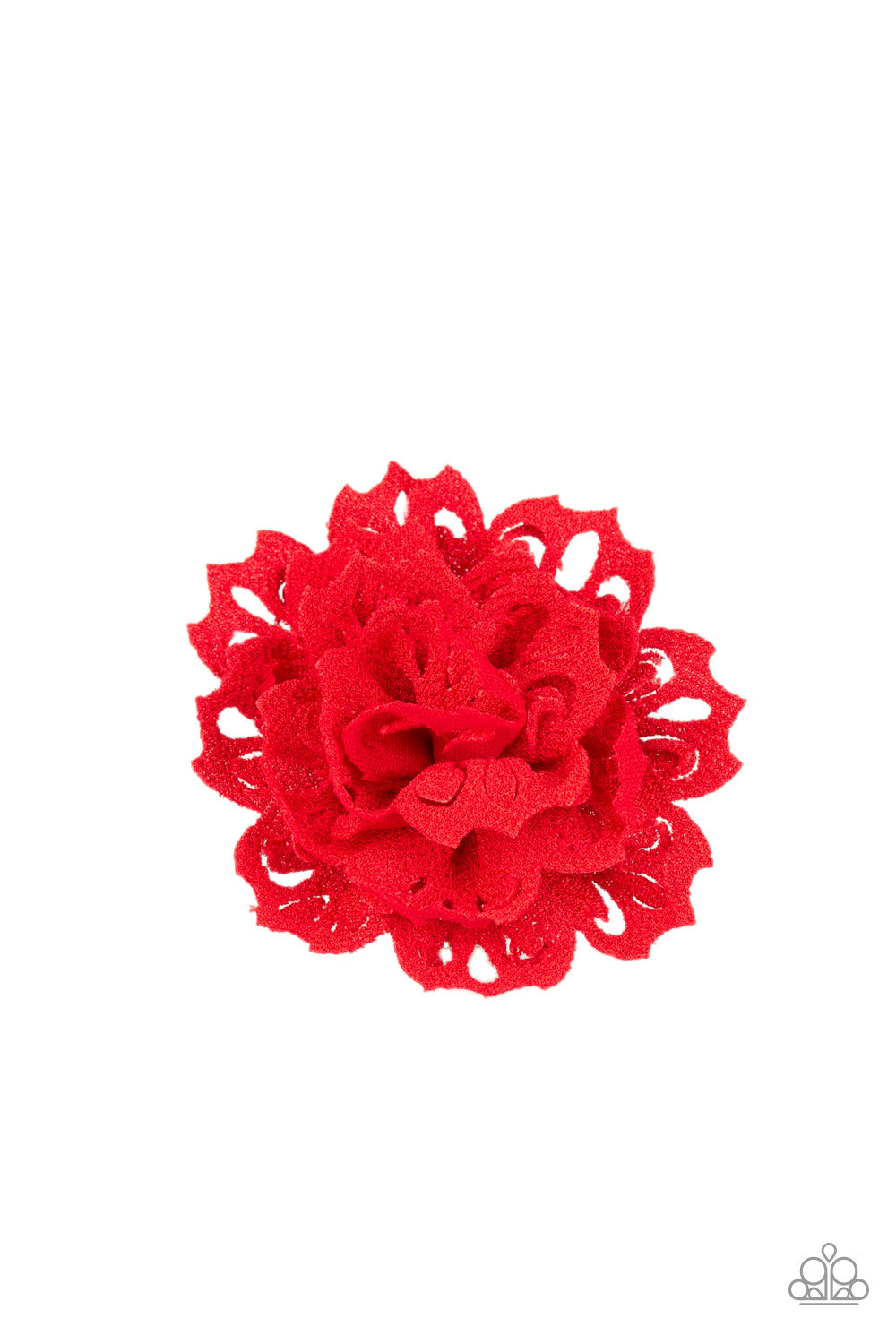 Adventurous Azalea Red Hair Clip - Paparazzi Accessories - jazzy-jewels-gems