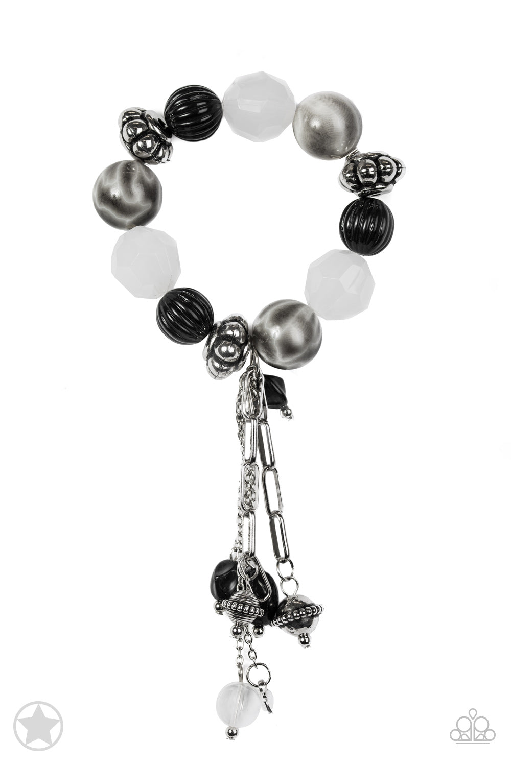 Lights! Camera! Action! Silver Blockbuster Charm Bracelet - Paparazzi Accessories - jazzy-jewels-gems