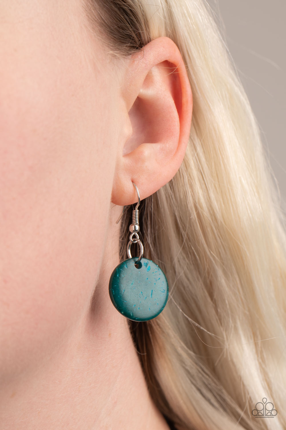 Barbados Bopper Blue Wooden Necklace - Paparazzi Accessories