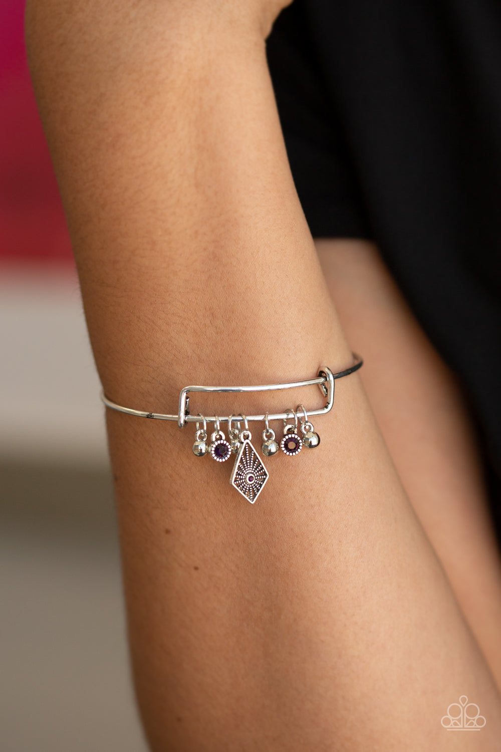 Treasure Charms Purple Bracelet - Paparazzi Accessories