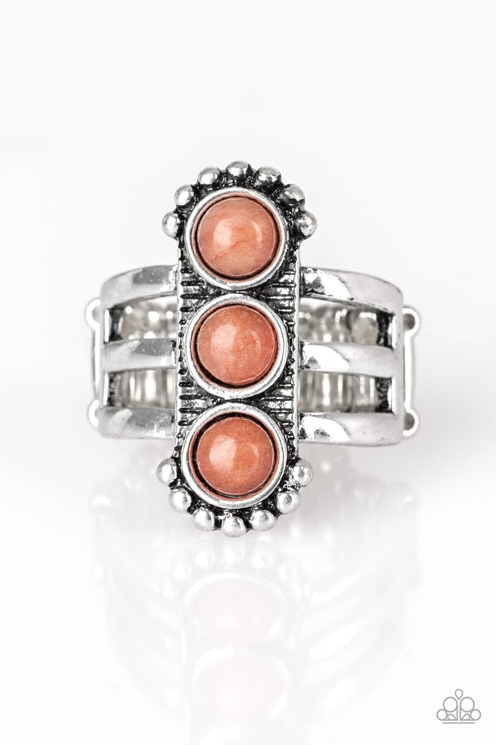 Rio Trio Orange Ring - Paparazzi Accessories