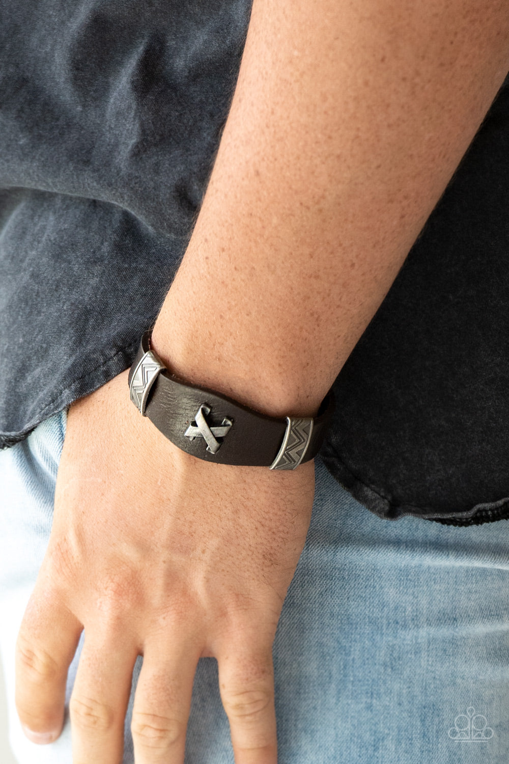 Tread Carefully Brown Urban Bracelet - Paparazzi Accessories