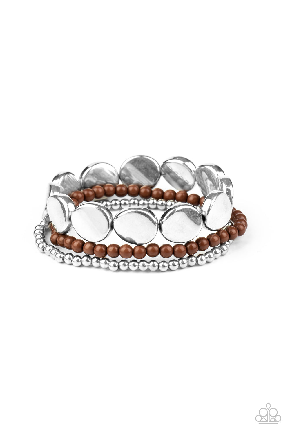 Beyond The Basics Brown Bracelet - Paparazzi Accessories