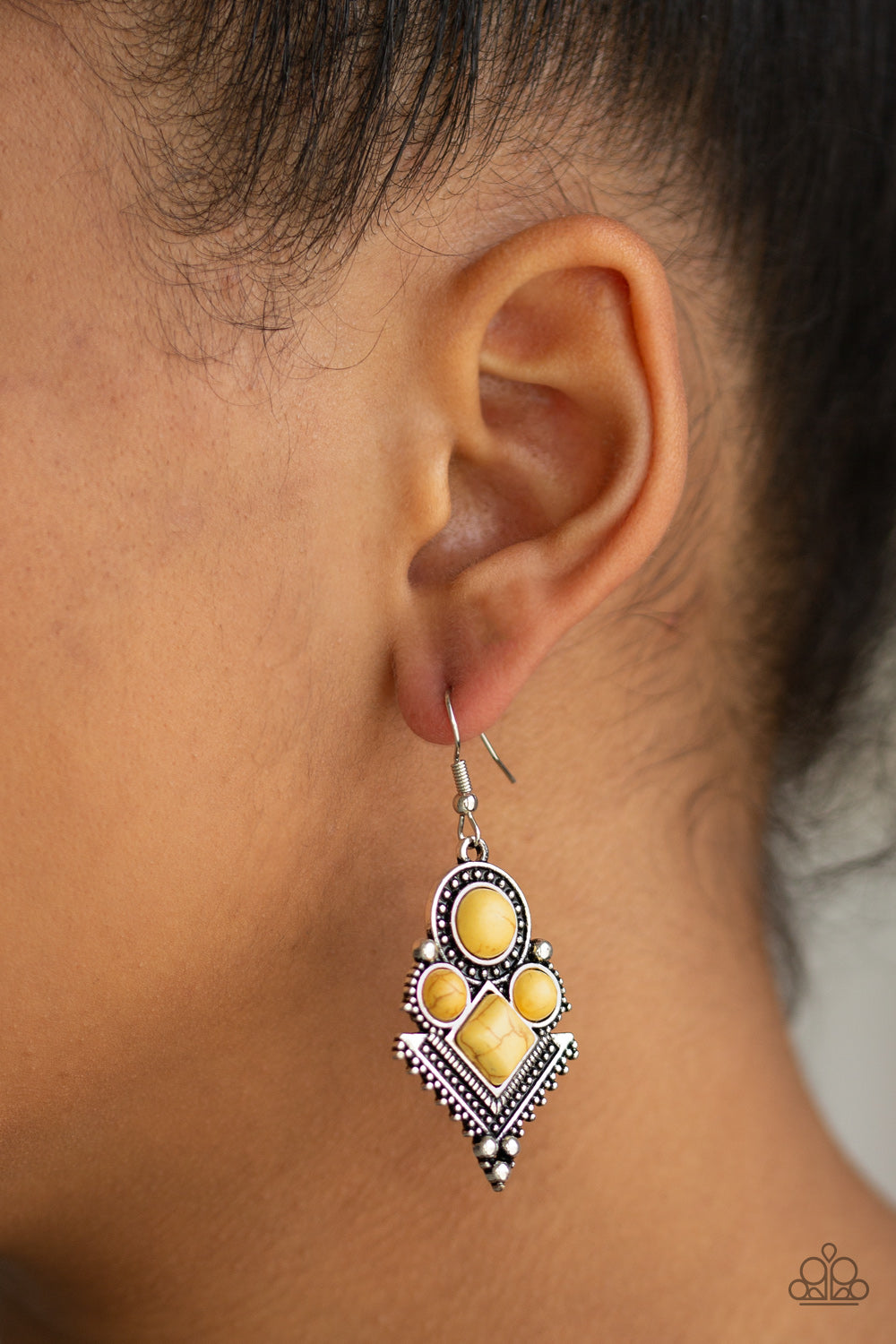 So Sonoran Yellow Earring - Paparazzi Accessories
