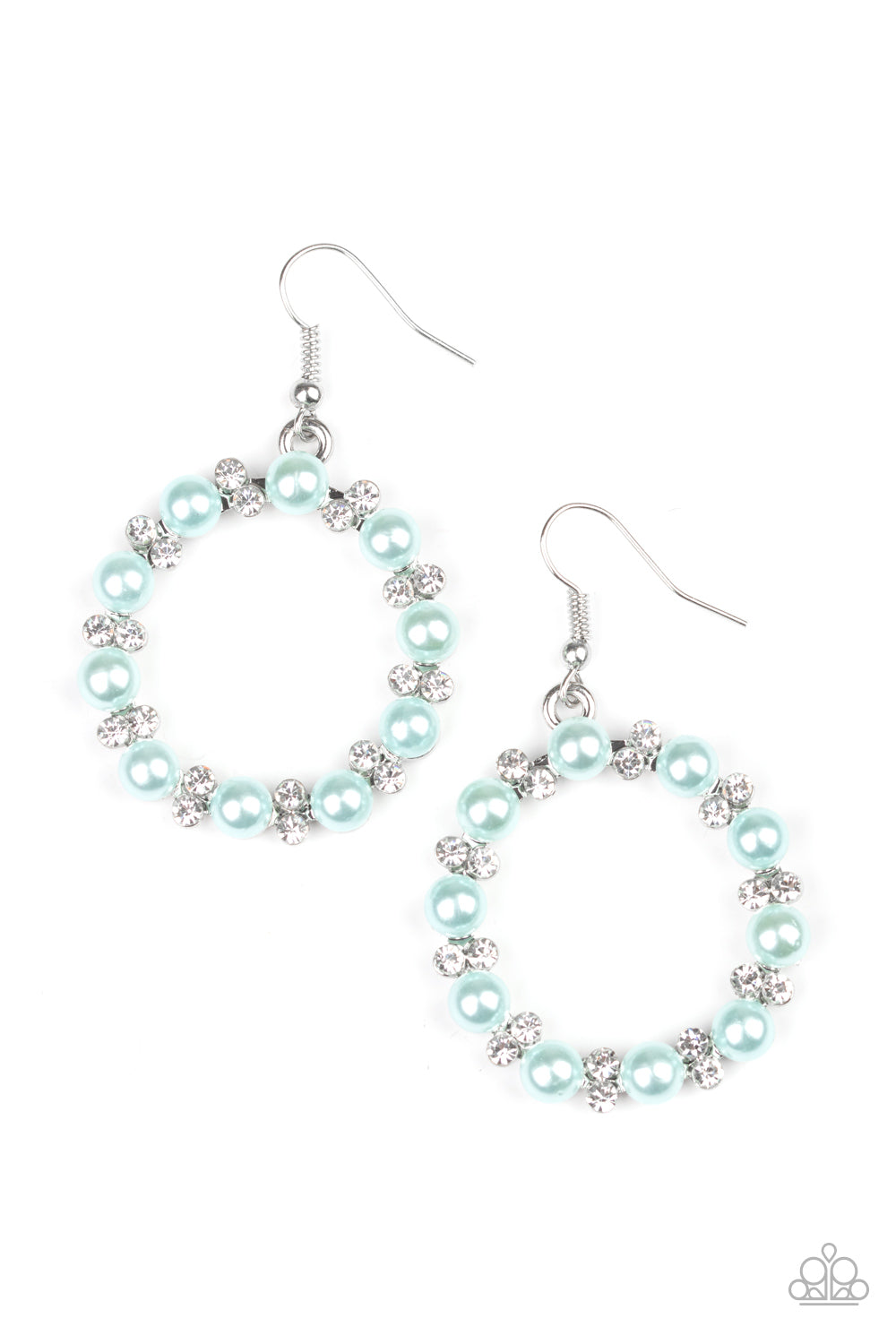 Symphony Sparkle Blue Earring - Paparazzi Accessories