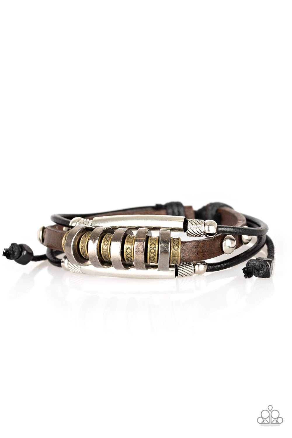 Urban Backpacker Black Urban Bracelet - Paparazzi Accessories