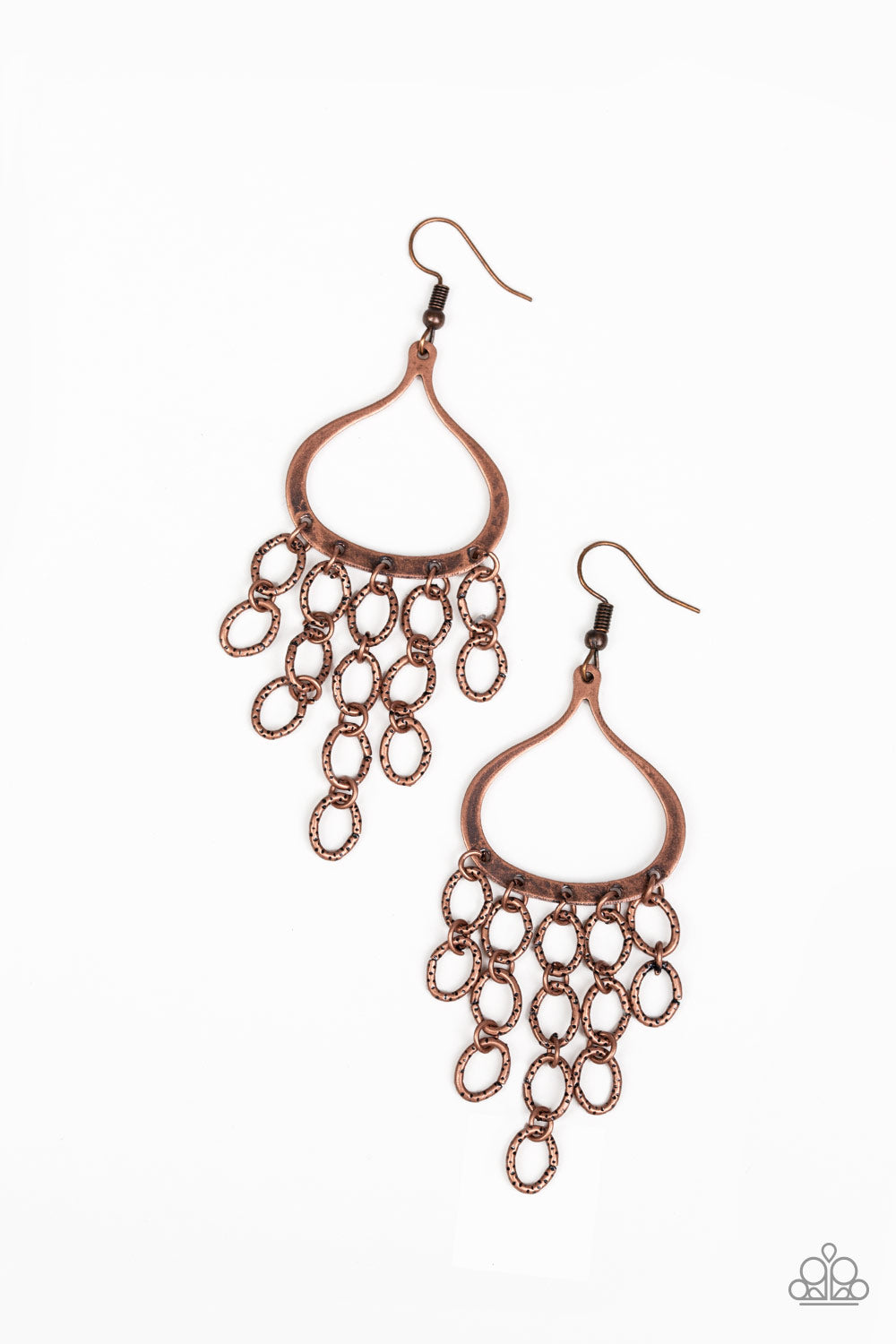 Total Net Revenue Copper Earring - Paparazzi Accessories