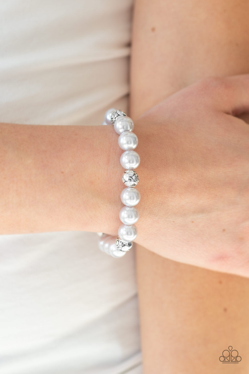 Rosy Radiance Silver Bracelet - Paparazzi Accessories