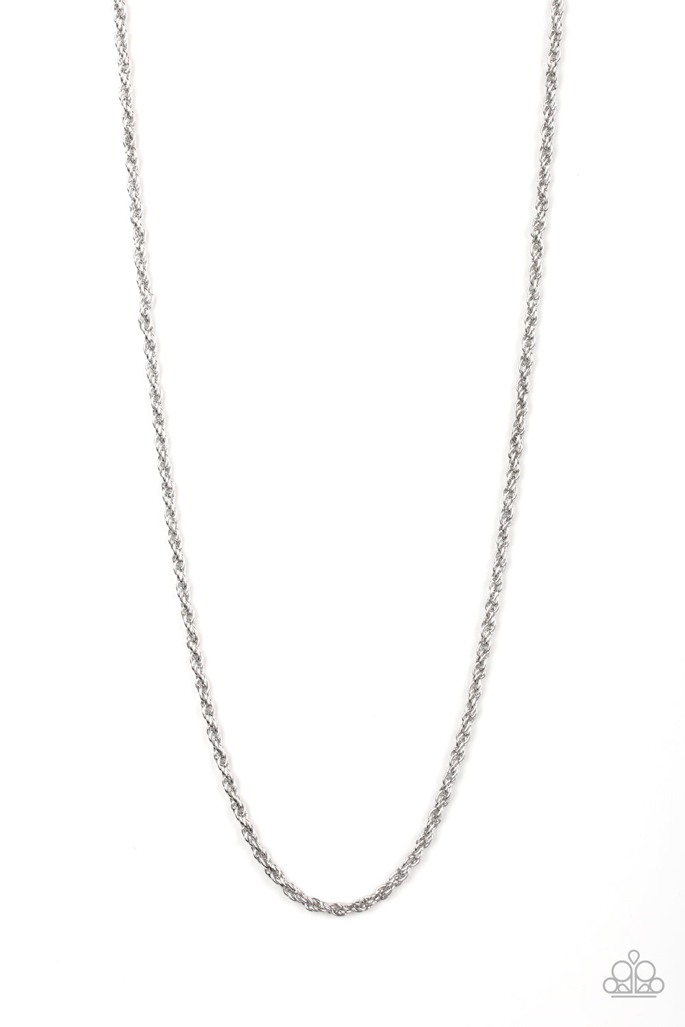 The Go-To Guy Silver Urban Necklace - Paparazzi Accessories