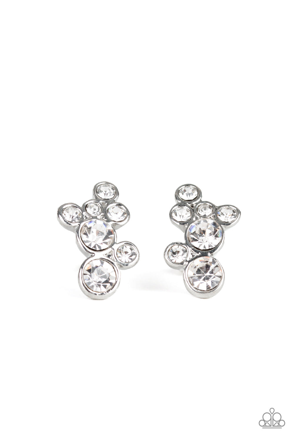 Treasure Treat White Earring - Paparazzi Accesssories