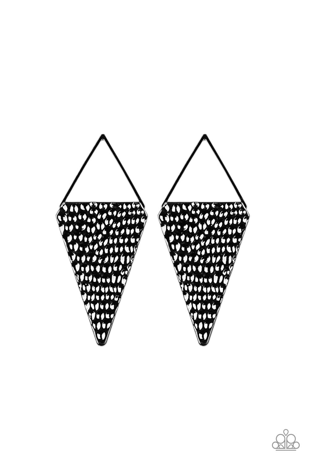 Have A Bite Black Earring - Paparazzi Accessories