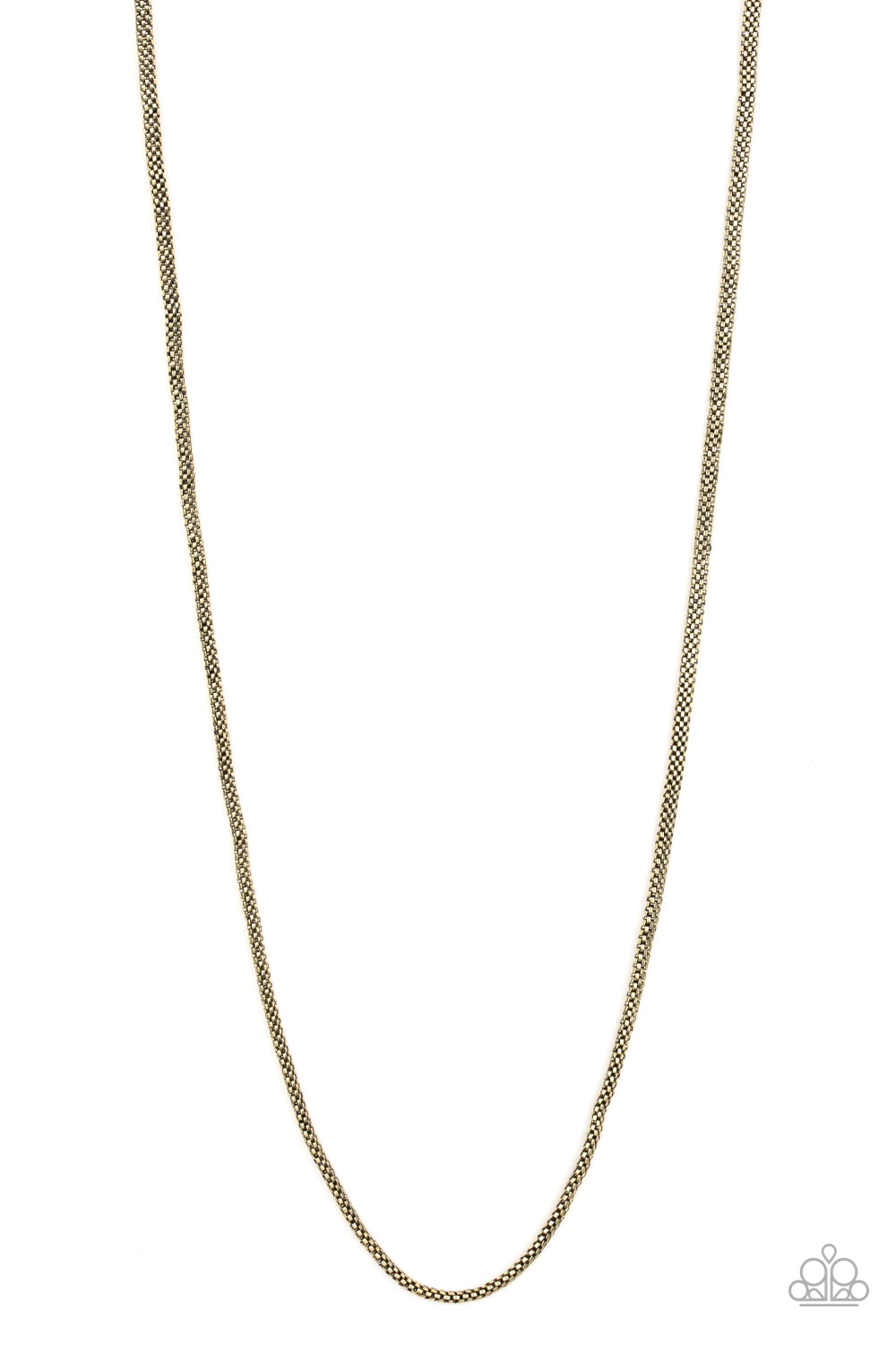 Underground Brass Urban Necklace - Paparazzi Accessories