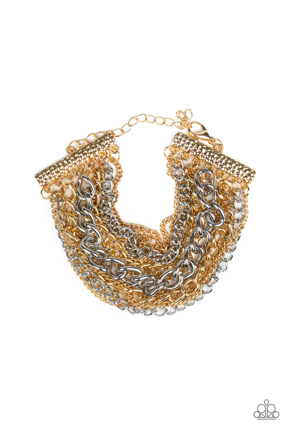Metallic Horizon Gold Bracelet - Paparazzi Accessories