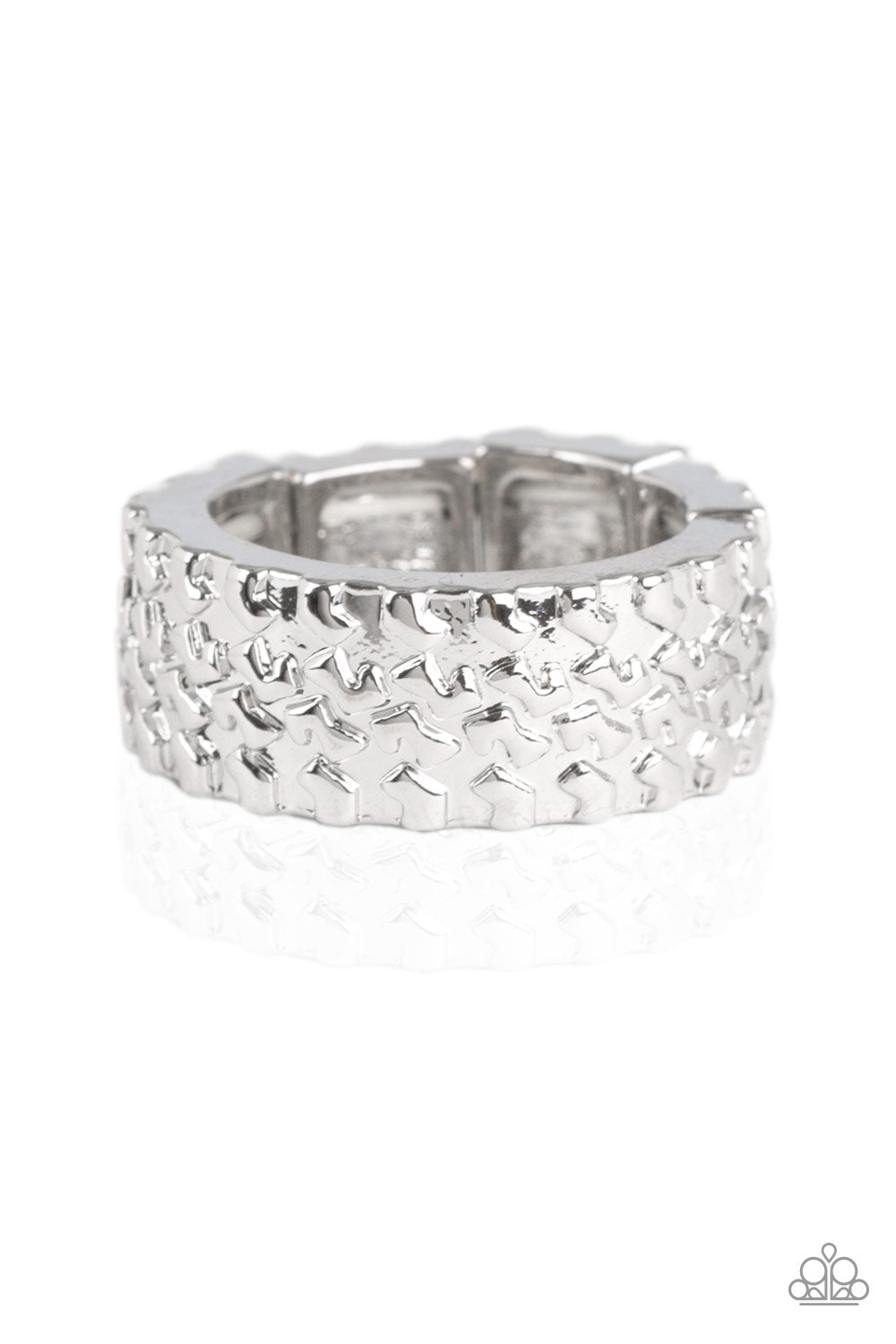 All Wheel Drive Silver Urban Ring - Paparazzi Accessories