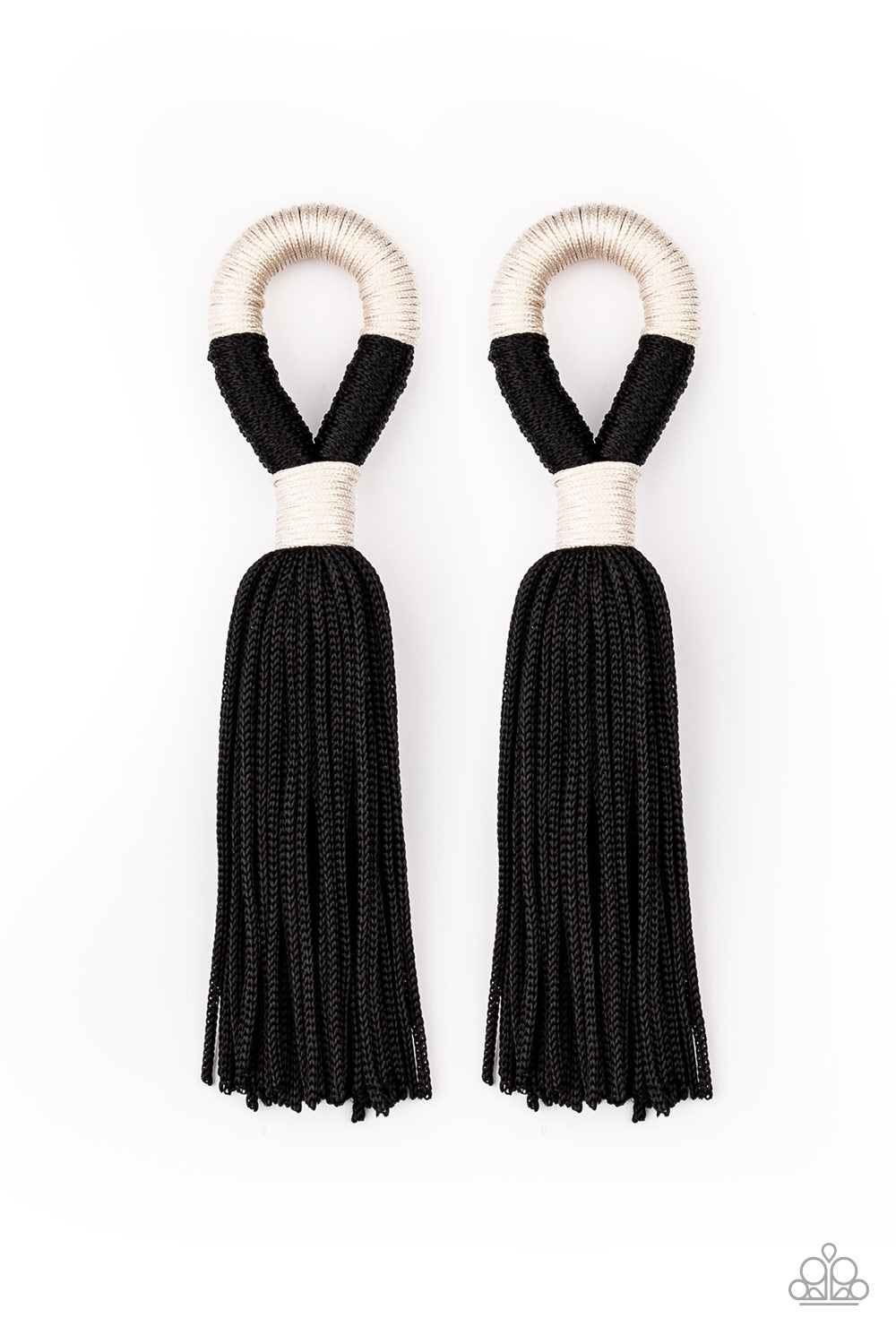 Moroccan Mambo Black Tassel Earring - Paparazzi Accessories
