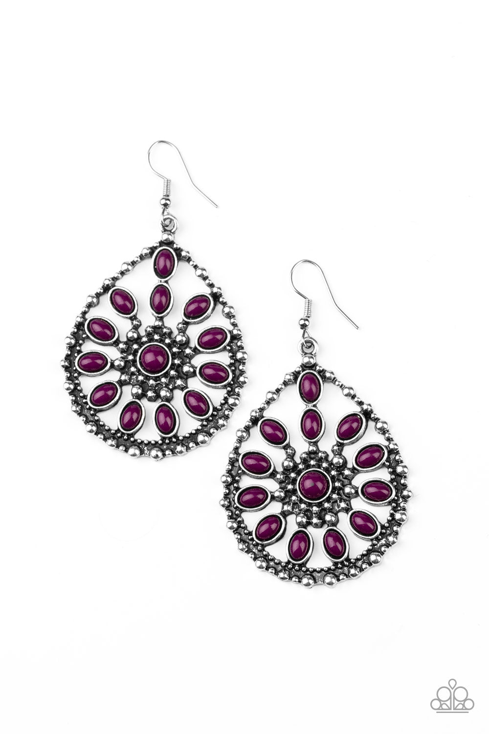 Free To Roam Purple Earring - Paparazzi Accessories