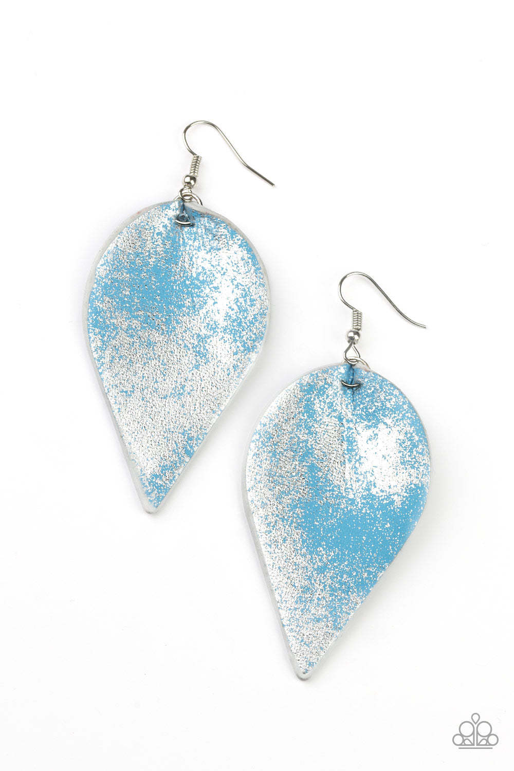 Enchanted Shimmer Blue Earring - Paparazzi Accessories