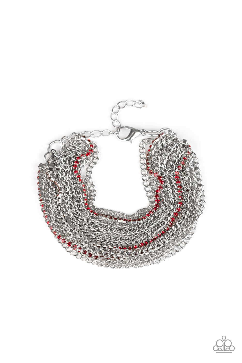 Pour Me Another Red Bracelet - Paparazzi Accessories