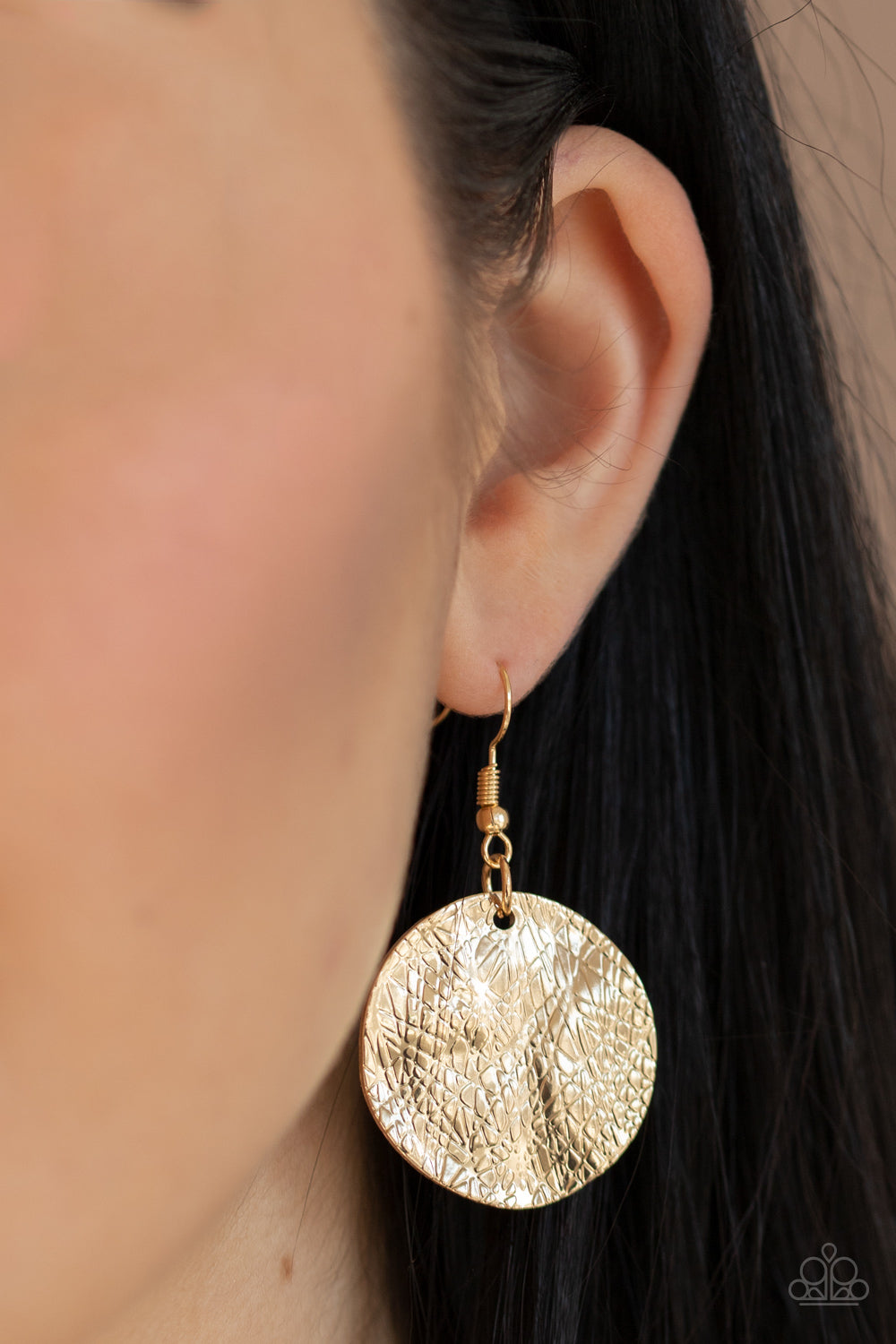 Barely Scratched The Surface Gold Necklace - Paparazzi Accessories